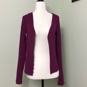💚 S 💚 NWT Anthro Cardigan Buttons Shimmer Knit​